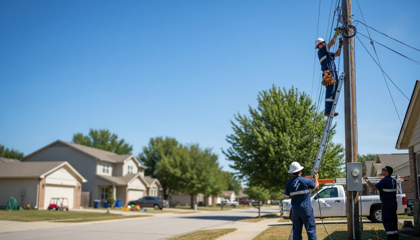 Residential electrician providing installation services in Deane, KY